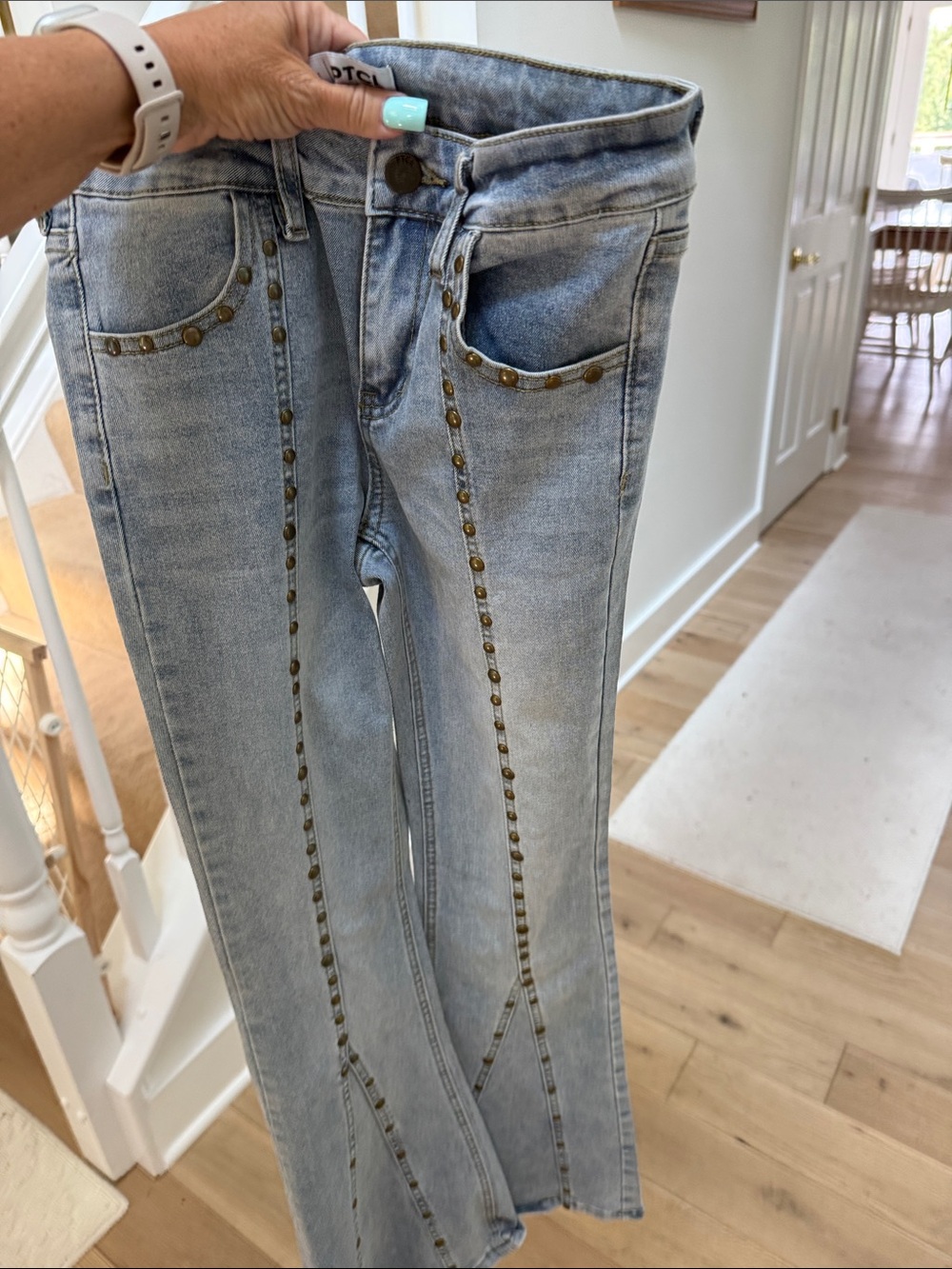 PTCL, studded jeans